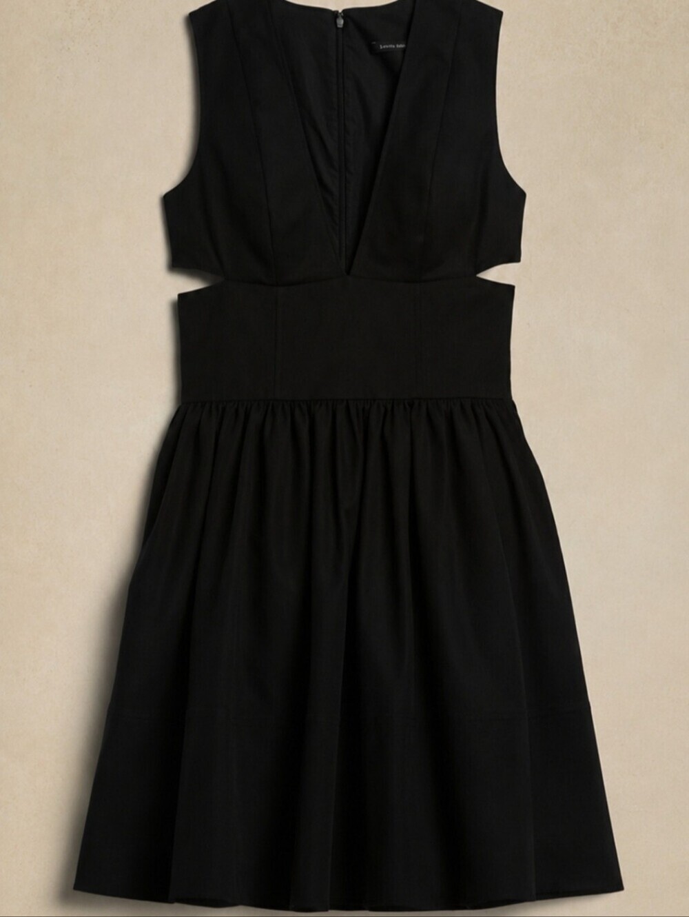 Banana Republic Anisa Cut-Out Mini Dress – Black – Size 6 - Picture 2 of 6